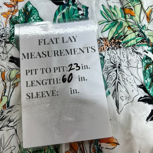 City Chic Jungle Print Halter Maxi Dress Women's 14 Flowy Travel Resort Vacation - Picture 11 of 11